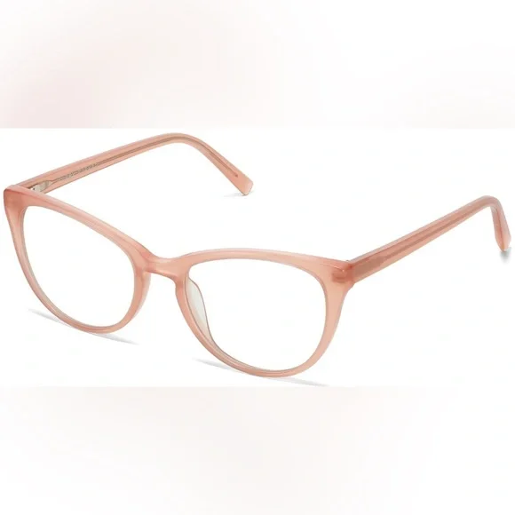 Warby Parker Women's Eyeglasses Shea M 521 Rose Guava Cat Eye - Picture 15 of 15